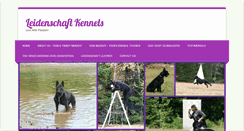 Desktop Screenshot of leidenschaftkennels.ca